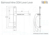 Fab n Fix DDA Balmoral Handle Long Back Plate