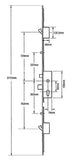 Fuhr 2 Hook 2 Roller Door Lock