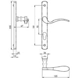 Carlisle Brass 70mm Spindle Centre Handle