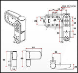 Mini Flag Universal Upvc Door Hinge