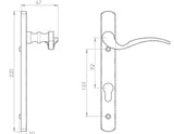Carlisle Brass 92mm Centre Short Back Plate Handle