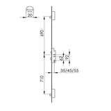 Fullex Crimebeater 20mm faceplate Multipoint Lock Hook Version