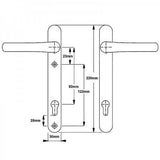 Hoppe Tokyo Style Handle 220mm face plate